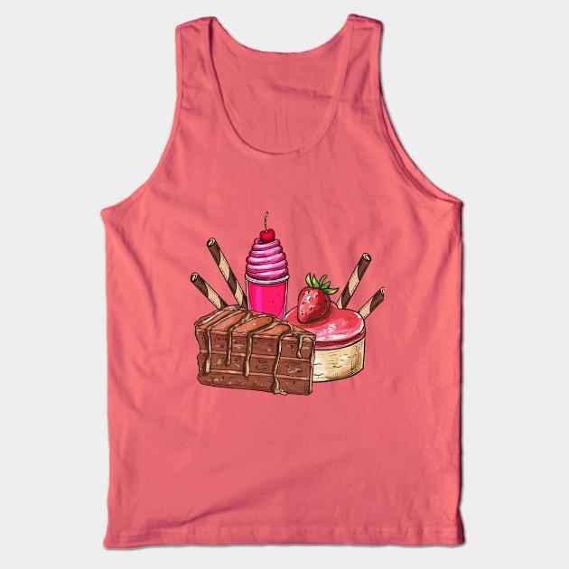 Fantasy Dessert Tank Top by NewWorldIsHere